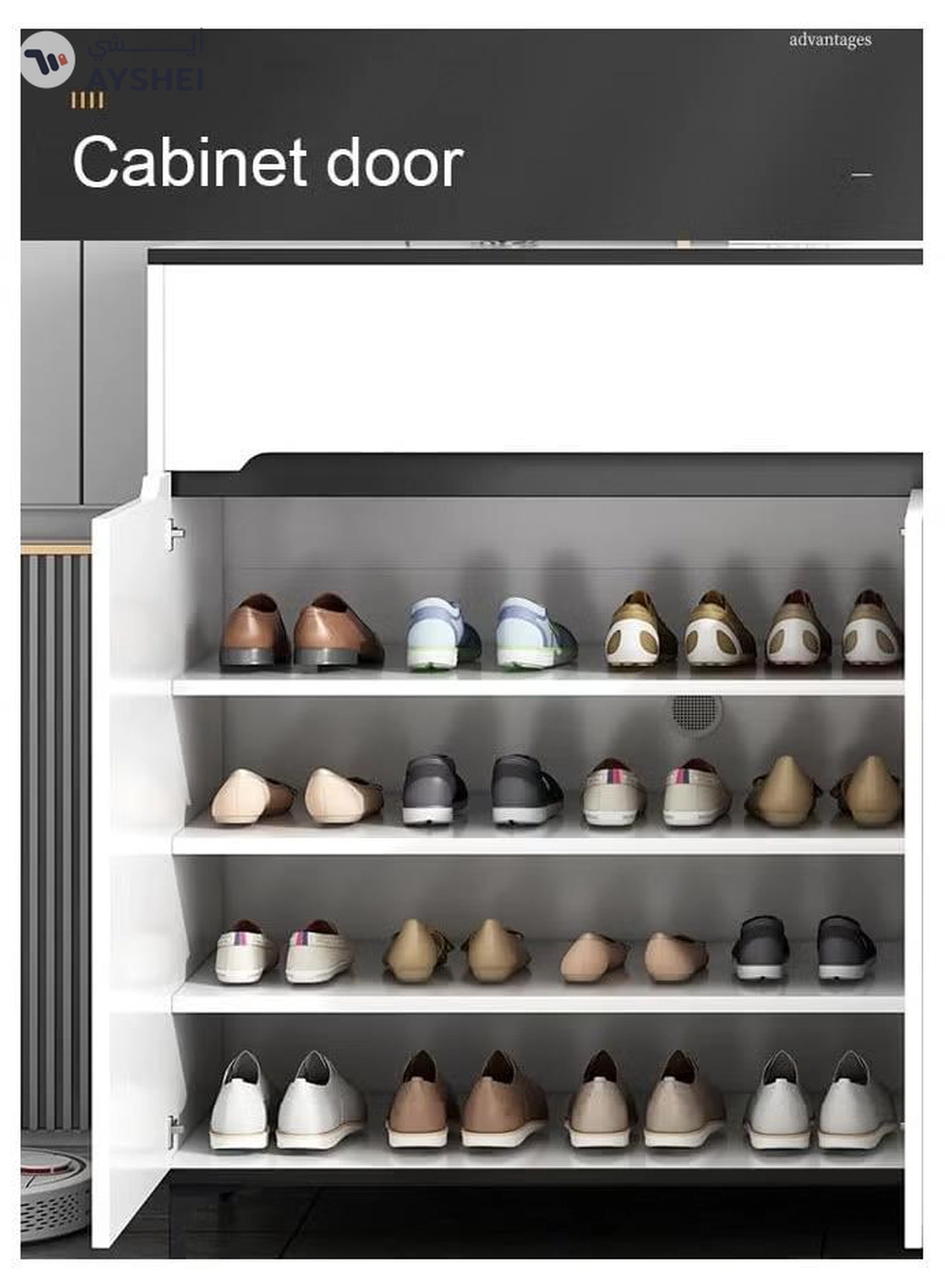 DubaiGallery Luxury Multifunctional Entryway Shoe Cabinet & Drawer Storage-1-1