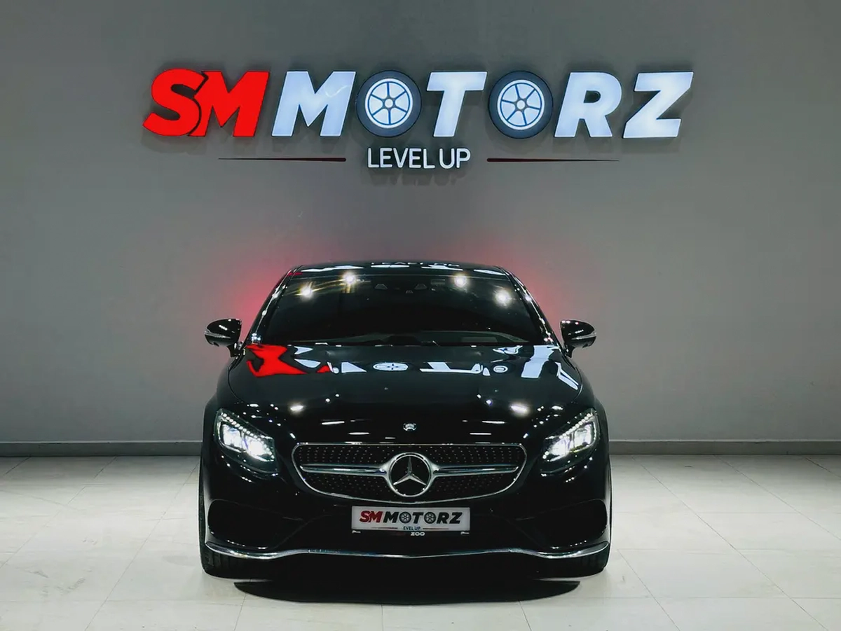 MERCEDES S550 COUPE AMG 2015 JAPANESE SPECS BRABUS RIMS WITH ONE YEAR WARRANTY-4-4