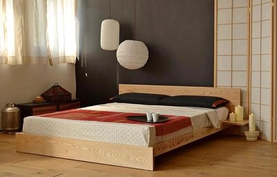 Kulu Low Bed, Solid Wood Veneer-7