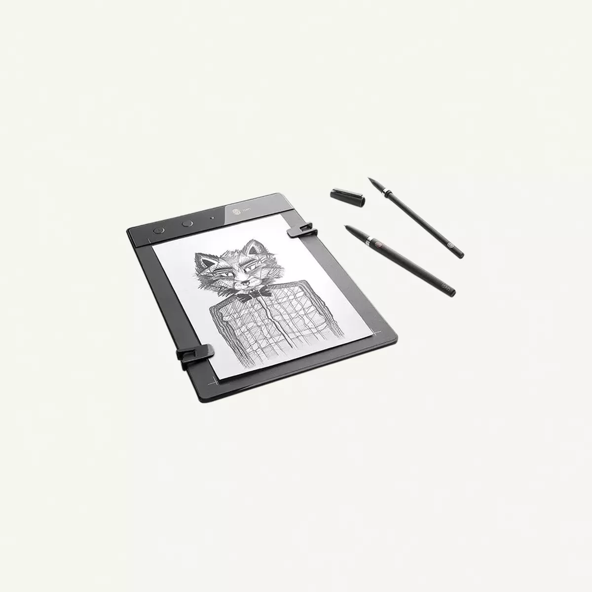 ISKN 2 + Digital Drawing Pad With Pencils Black