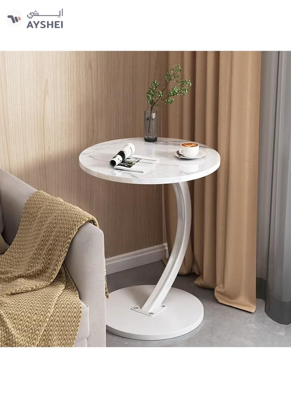 DubaiGallery Light luxury movable mini small table round coffee table for small apartments