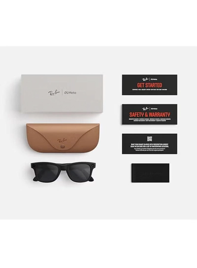 Meta Ray-Ban | Meta Wayfarer Large (Gen 2) - Frame - Shiny Black Lenses - G-15 Green RW4012 Green-3
