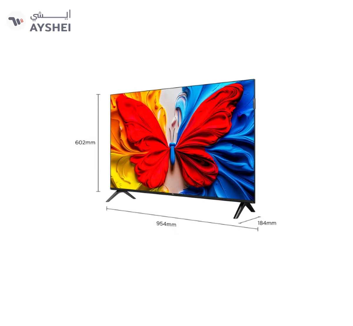 TCL 43 Inch Smart TV QLED HDR 10 Google TV, Dolby Audio, Game Mode, Multiple Eye Care with Slim Design, 60Hz, (2025 Model), 43S5K Black-5-5