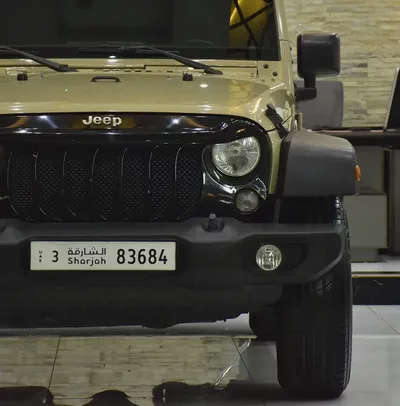 EXCELLENT DEAL for our Jeep Wrangler Sport ( 2017 Model ) in Beige Color GCC Specs-3