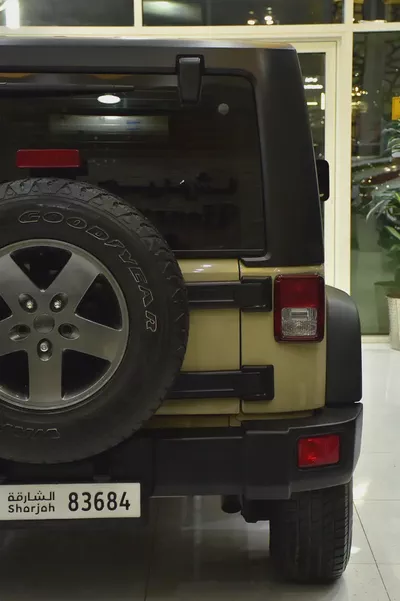 EXCELLENT DEAL for our Jeep Wrangler Sport ( 2017 Model ) in Beige Color GCC Specs-8
