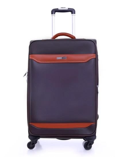 PARAJOHN PU Leather Material Extra Durable Rugged Built 3-Piece Hardsided Luggage Set | 4-Wheel Spinner Trolley | Small (10kg), Medium (20kg), Large (30kg) - Dark Brown-5