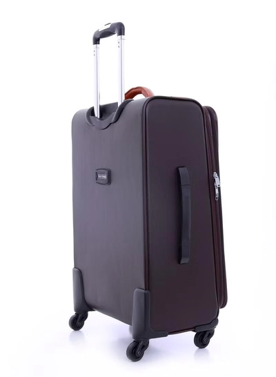 PARAJOHN PU Leather Material Extra Durable Rugged Built 3-Piece Hardsided Luggage Set | 4-Wheel Spinner Trolley | Small (10kg), Medium (20kg), Large (30kg) - Dark Brown-6