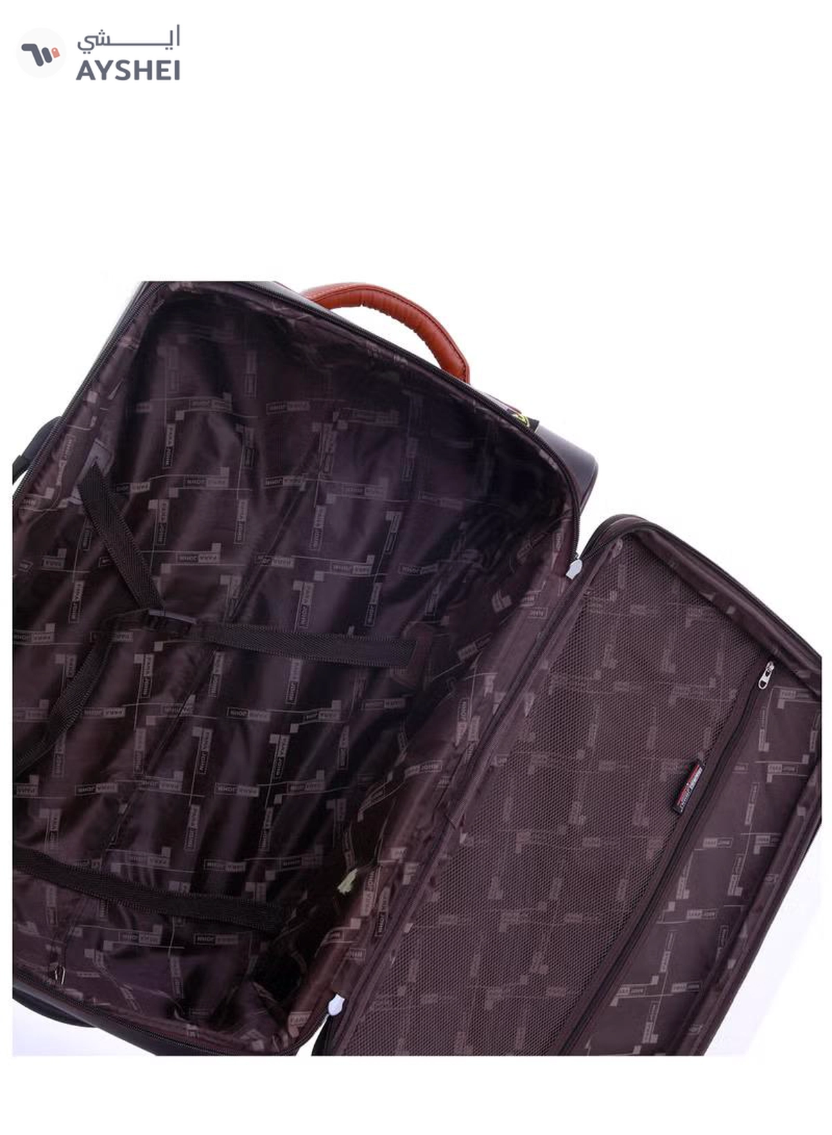 PARAJOHN PU Leather Material Extra Durable Rugged Built 3-Piece Hardsided Luggage Set | 4-Wheel Spinner Trolley | Small (10kg), Medium (20kg), Large (30kg) - Dark Brown-4-4