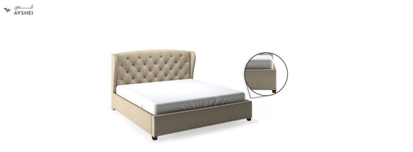 Upholstered Bed with optional storage, Brooke