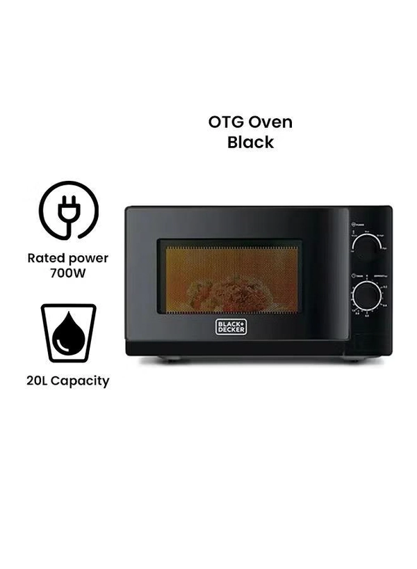 BLACK+DECKER Microwave Oven MZ2020P-B5 20 L 700 W MZ2020P Black