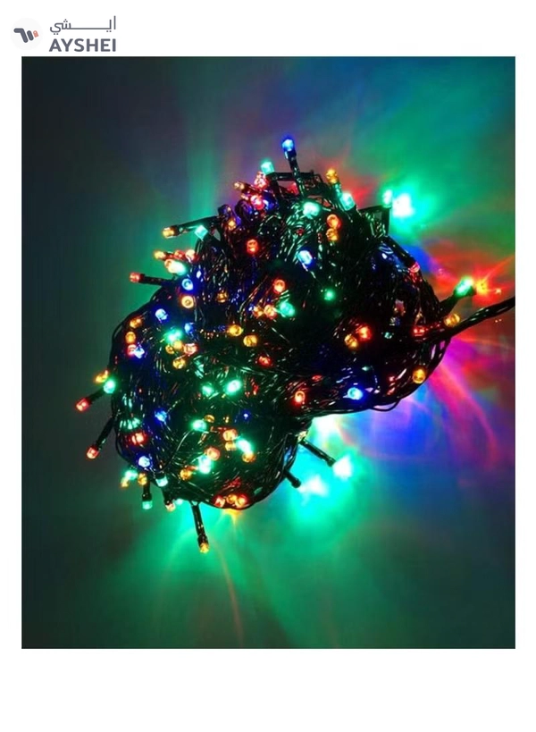 Yuwell Multicolor LED Fairy Light Exterior Waterproof Fairy Light For Party Indoor And Outdoor Decoration For Home And Garden Decoration 100 LED 10 Meter