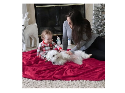 BSB HOME® 300 GSM Premium Plush Double Blanket for Bed, Sofa, Couch-1
