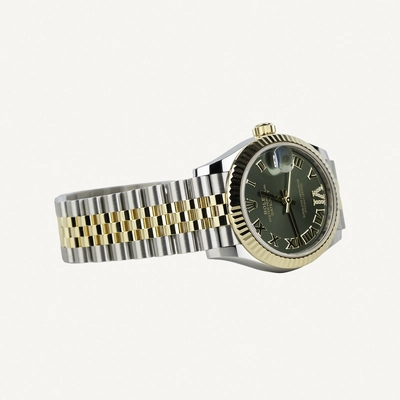 Rolex Datejust 31 | Green Roman VI Diamond Dial 31mm | Condition: New | Year of production 2025 | Original box | Original papers-3