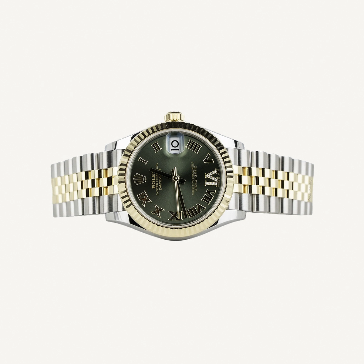 Rolex Datejust 31 | Green Roman VI Diamond Dial 31mm | Condition: New | Year of production 2025 | Original box | Original papers-4-4