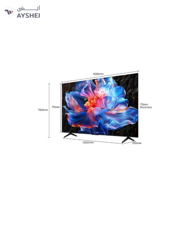 TCL 55-Inch P6K LED 4K UHD HDR Smart TV |Google TV, 60Hz, HDR 10, AiPQ Processor, Dolby Audio, MEMC, HDMI 2.1, Bluetooth 5.2, WiFi 5, Bezel-less Design, (2025 Model) 55P6K Black