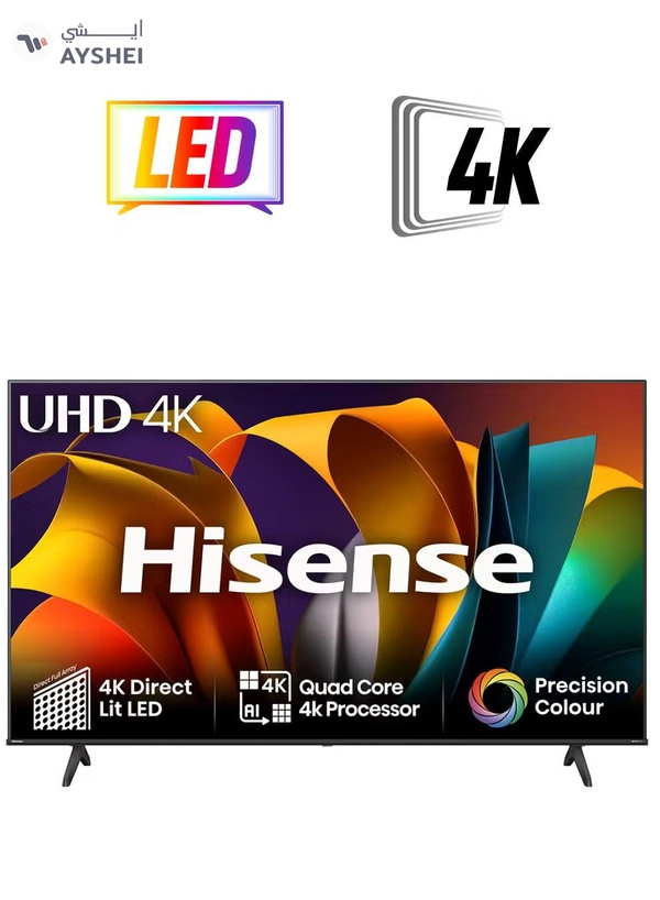 Hisense 43 Inch 4K Full Smart TV 43A61N Black