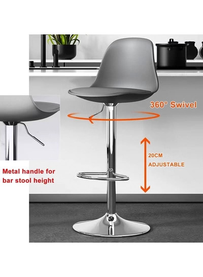 DubaiGallery Kitchen Counter Bar Stool Velvet Counter Height Stools Upholstery Barstools for Kitchen Island, Bar Chairs Dining Chairs with Back-3