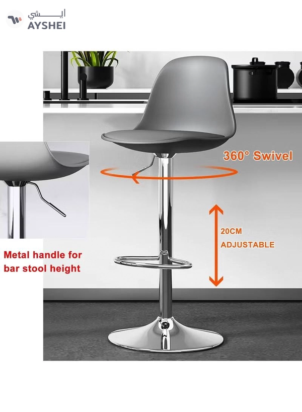 DubaiGallery Kitchen Counter Bar Stool Velvet Counter Height Stools Upholstery Barstools for Kitchen Island, Bar Chairs Dining Chairs with Back