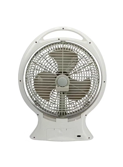 Olsenmark Rechargeable Desktop Fan With LED OMF1579 White/Grey-2