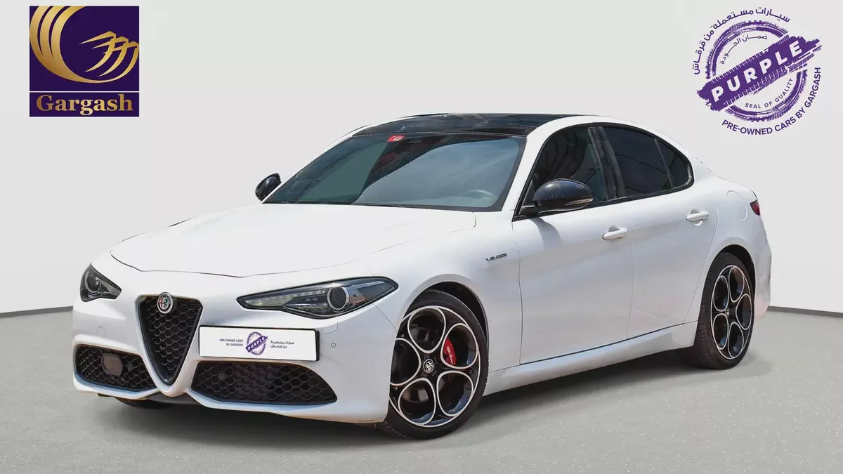 AED 1,792/ Month | Alfa Romeo | Giulia Veloce | 2023 | Gargash Warranty and Service
