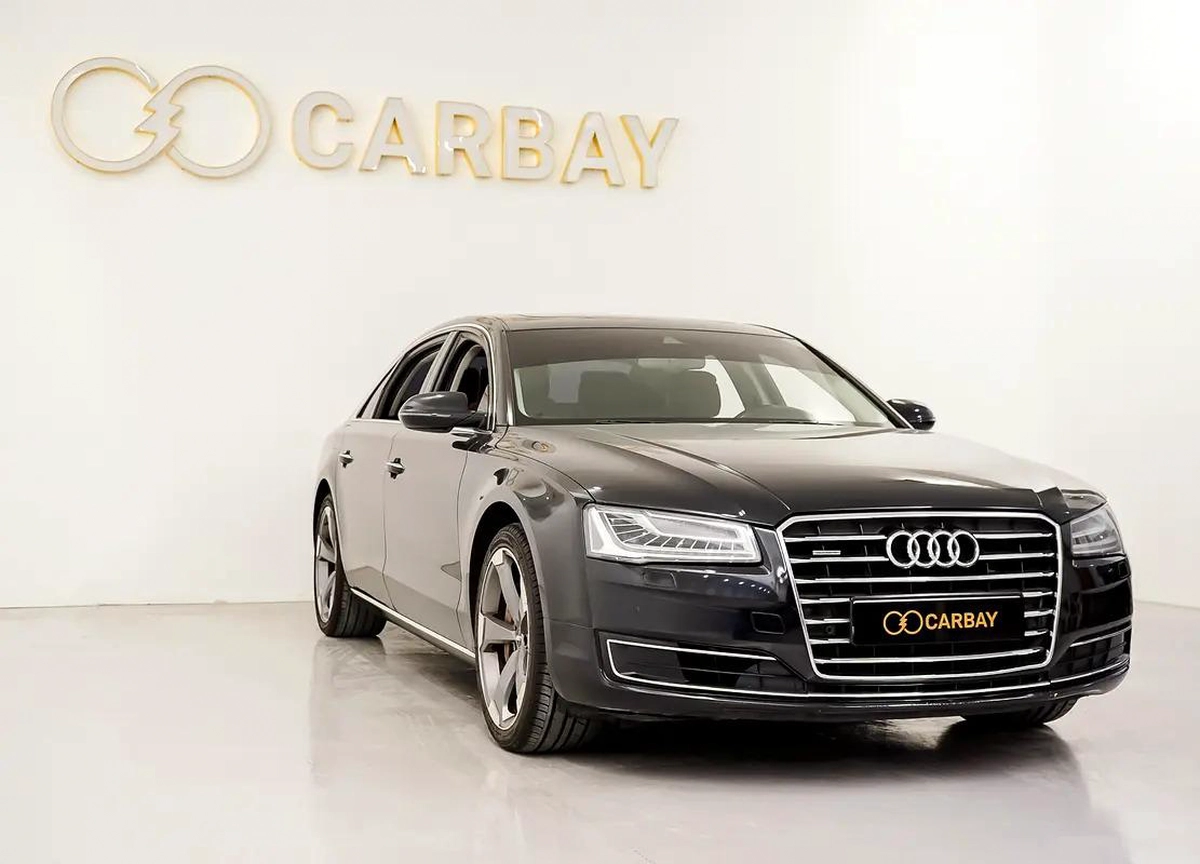 AED 1391 PM | AUDI A8L 50TFSI 2015 | HIGH OPTIONS | WELL MAINTAINED | 1 YEAR WARRANTY | GCC-12-12