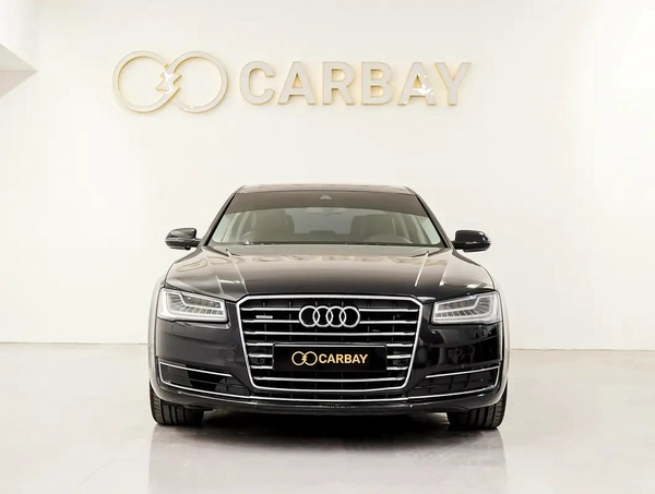 AED 1391 PM | AUDI A8L 50TFSI 2015 | HIGH OPTIONS | WELL MAINTAINED | 1 YEAR WARRANTY | GCC