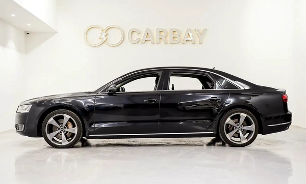AED 1391 PM | AUDI A8L 50TFSI 2015 | HIGH OPTIONS | WELL MAINTAINED | 1 YEAR WARRANTY | GCC