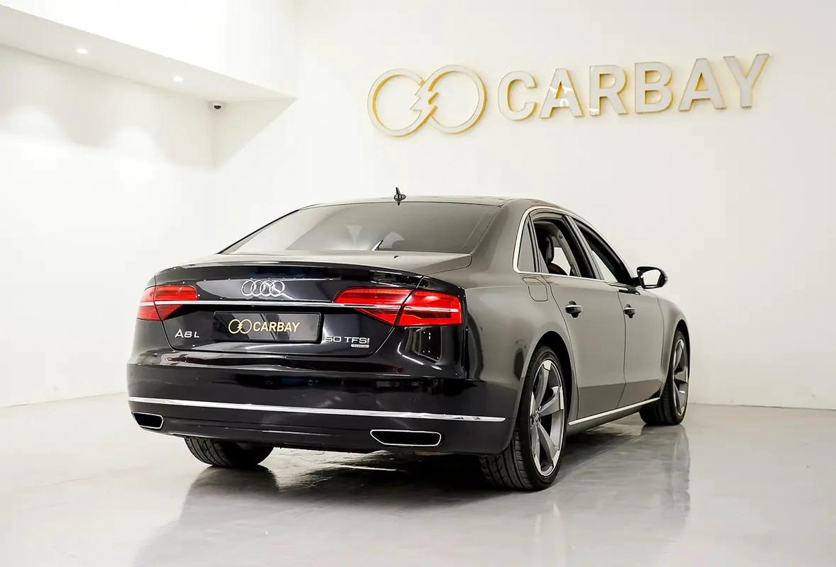 AED 1391 PM | AUDI A8L 50TFSI 2015 | HIGH OPTIONS | WELL MAINTAINED | 1 YEAR WARRANTY | GCC-14-14