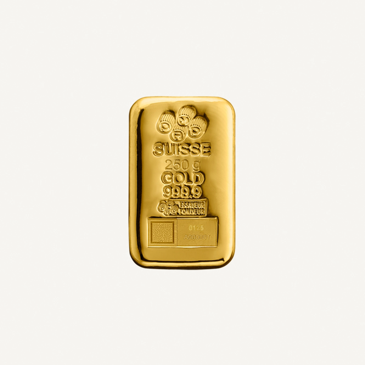 PAMP Gold 250 Grams 999.9 Pure Gold Bar with Certificate-0-0