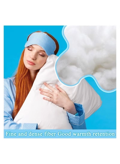 Eworld White Polyester Filling Fluffy High Resilience Stuffing for Cushions, Pillows-1