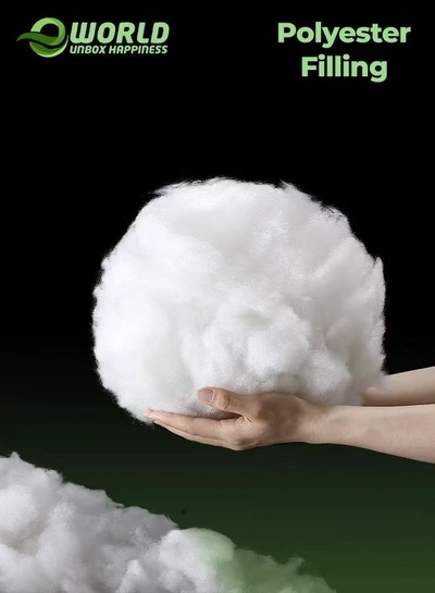 Eworld White Polyester Filling Fluffy High Resilience Stuffing for Cushions, Pillows-0