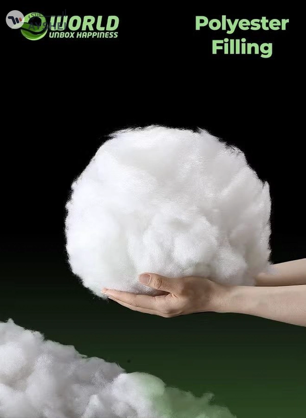 Eworld White Polyester Filling Fluffy High Resilience Stuffing for Cushions, Pillows