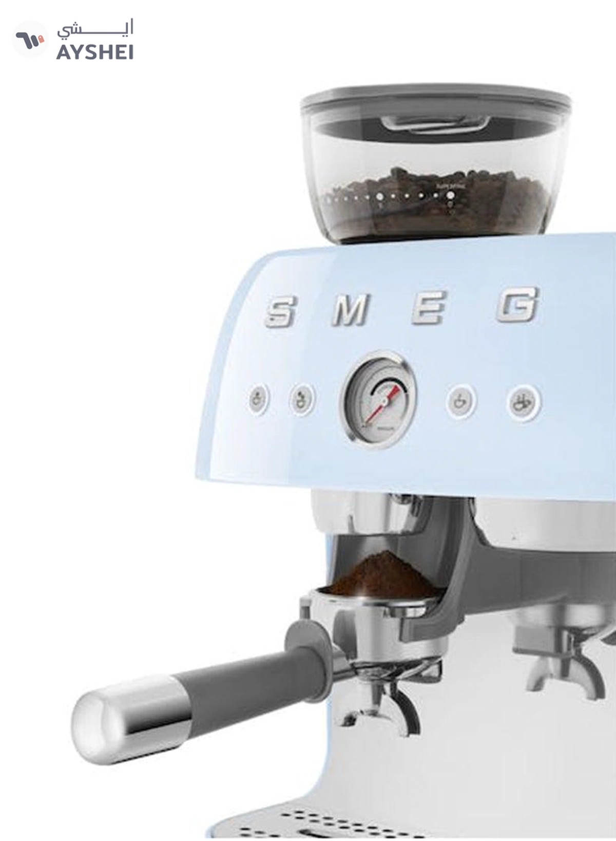 smeg ‘50’s Style’ Coffee Machine with Built in Grinder 0.01 L 1600 W EGF03PBAU Pastel Blue-2-2