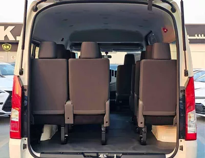 Toyota Hiace GL HIGHROOF / 13 SEATER / REAR CAMERA / 3.5L PETROL A/T / BLACK BUMPER / CODE# HPHRAB-5