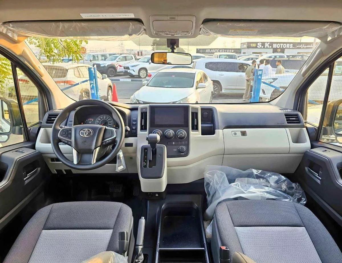 Toyota Hiace GL HIGHROOF / 13 SEATER / REAR CAMERA / 3.5L PETROL A/T / BLACK BUMPER / CODE# HPHRAB-9-0