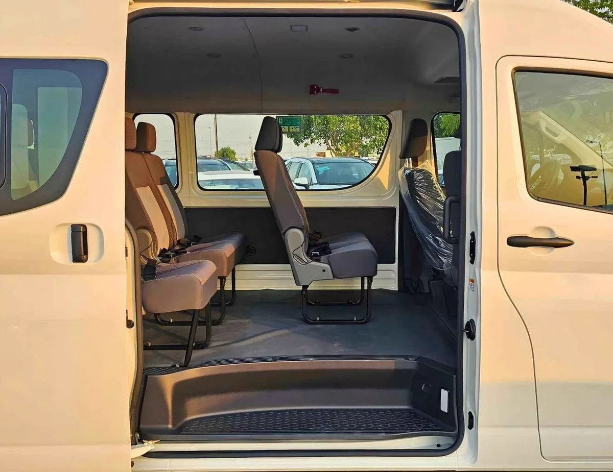 Toyota Hiace GL HIGHROOF / 13 SEATER / REAR CAMERA / 3.5L PETROL A/T / BLACK BUMPER / CODE# HPHRAB-11-0