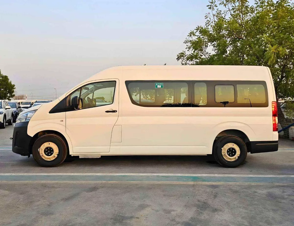 Toyota Hiace GL HIGHROOF / 13 SEATER / REAR CAMERA / 3.5L PETROL A/T / BLACK BUMPER / CODE# HPHRAB-2-0