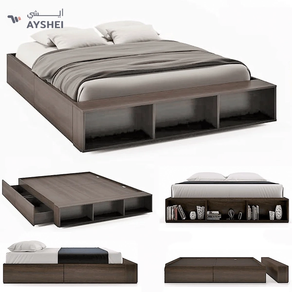 Toshi Platform Storage Bed, King/Queen/Super King, Custom