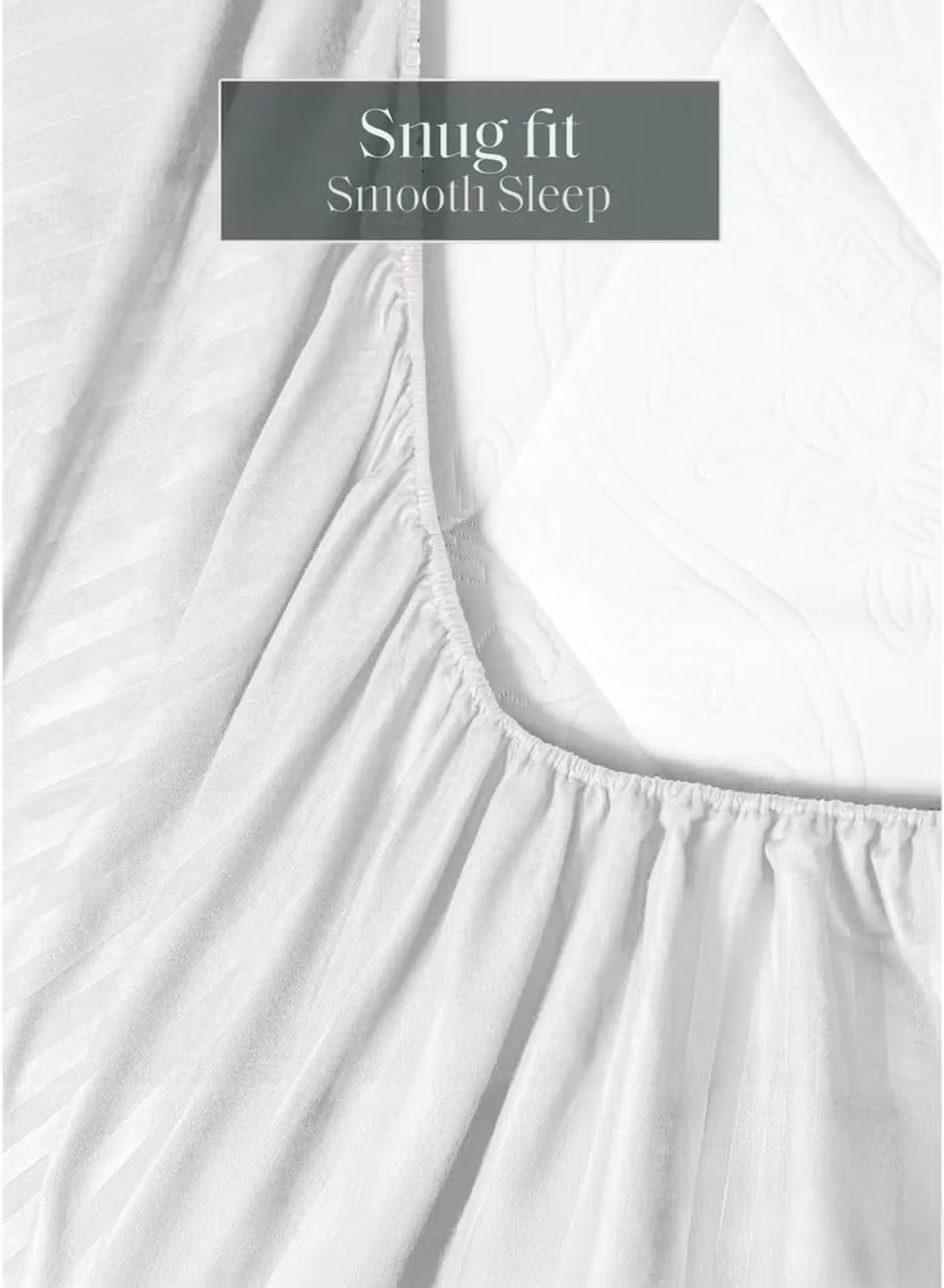Eworld Premium Striped Duvet Set All Season – 4-Pieces Set White | King Size 220x240 cm | Ultra-Soft, Wrinkle-Resistant & Made-2-2