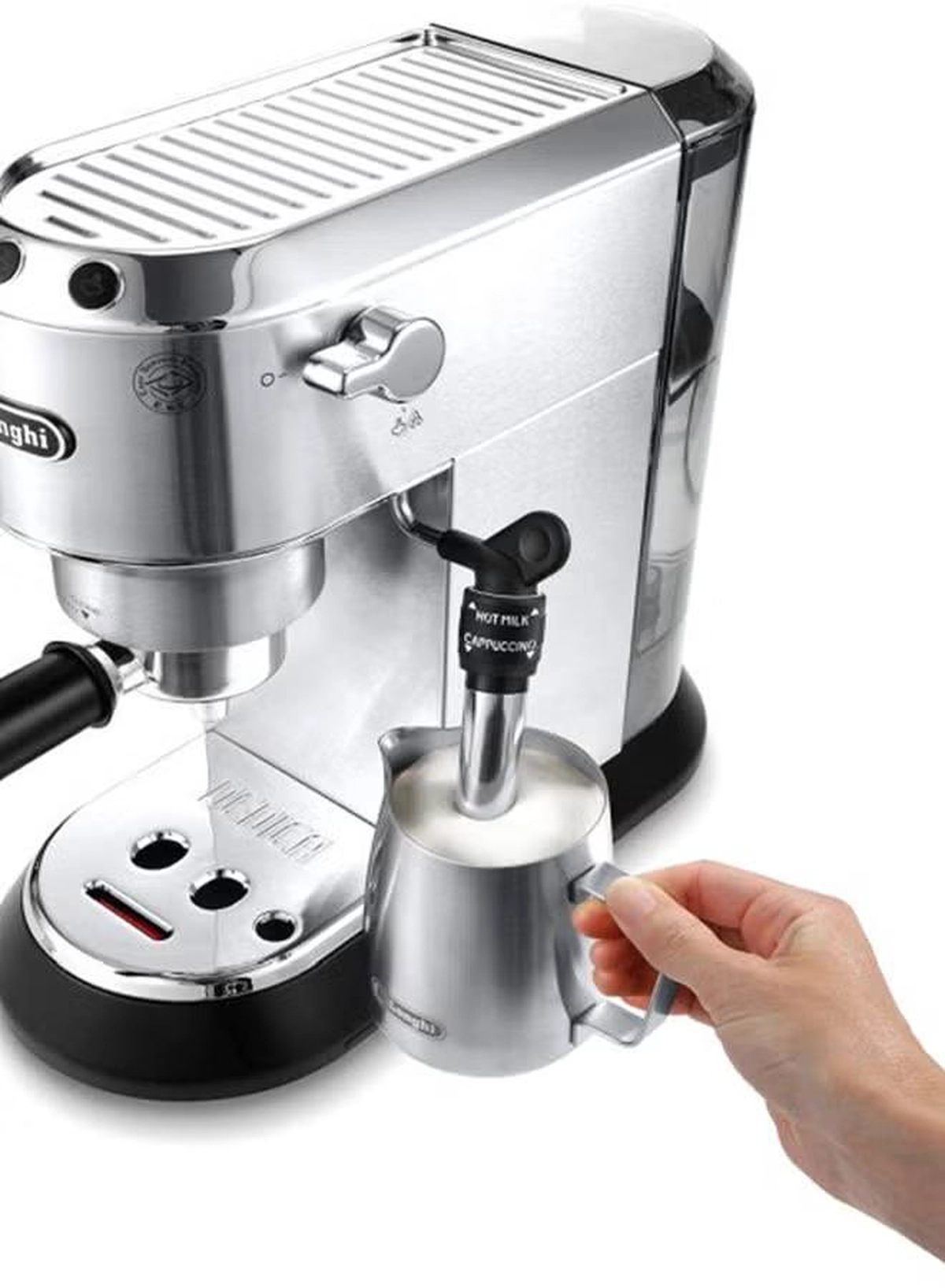 De'Longhi Dedica Pump Espresso 1300 W 1.1 L 1300.0 W 685.M Silver/Black-2-2