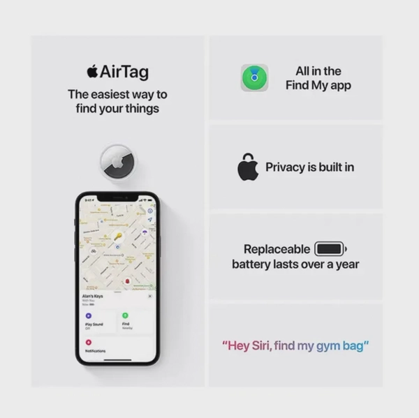 Apple AirTag Pack of 4 White