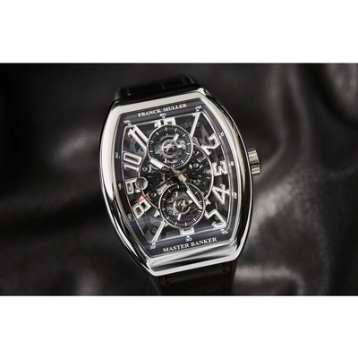 Franck Muller Master Banker Skelton 45mm Steel Case with Leather | Condition: New | Year of production 2026 | Original box | Original papers-6