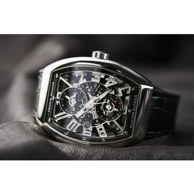 Franck Muller Master Banker Skelton 45mm Steel Case with Leather | Condition: New | Year of production 2026 | Original box | Original papers-5