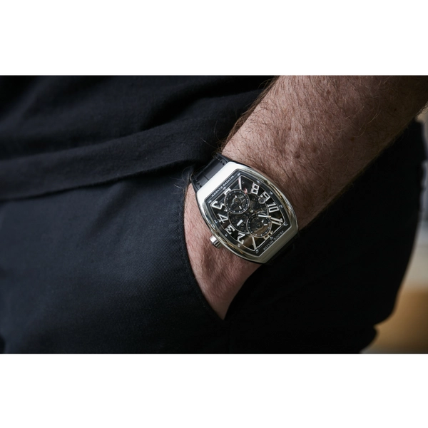 Franck Muller Master Banker Skelton 45mm Steel Case with Leather | Condition: New | Year of production 2026 | Original box | Original papers