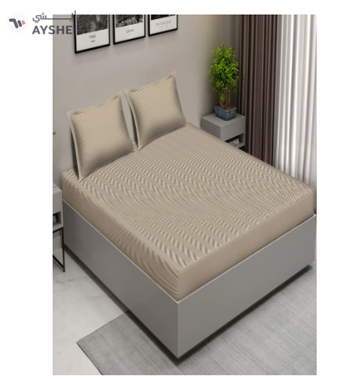 Raymond Home King Flat Sheet Bedsheet 210 Thread Count -1-1