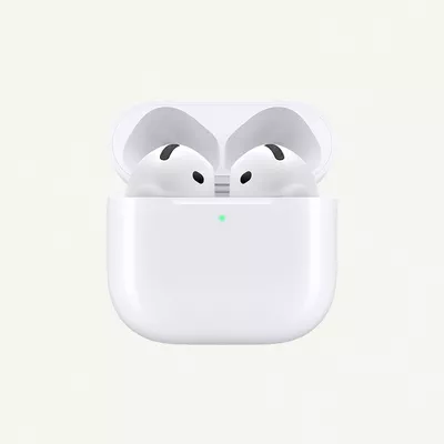 Apple AirPods 4 Wireless Earbuds, Bluetooth Headphones, Personalized Spatial Audio, Sweat and Water Resistant-0