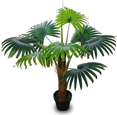 Yatai Decor Artificial Palm Tree - Artificial Palm Plants With Plastic Pot – Plants For Home-0