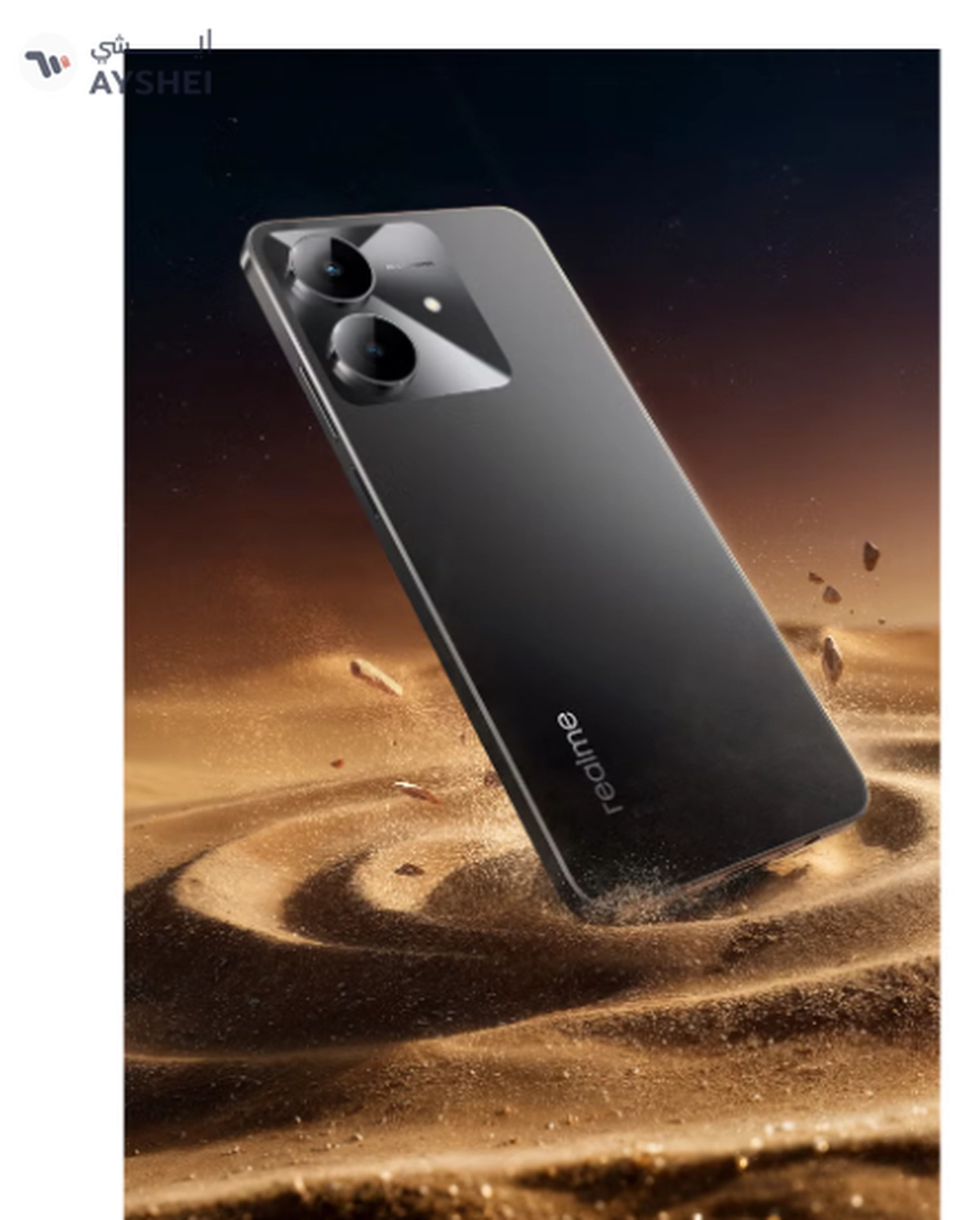 Realme Note 60x 4G Dual SIM Marble Black 3GB RAM 64GB - Middle East Version-1-1