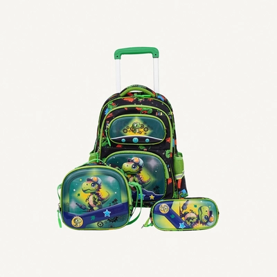 PARAJOHN KiddoKit Character School bag -Green-0