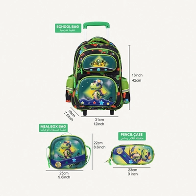 PARAJOHN KiddoKit Character School bag -Green-2